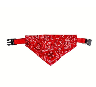 Dog Bandana - Adjustable Printed Triangle Scarf (One Piece)