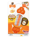 Nylabone Strong Chew Sneaky Snacker Treat Toy for Dogs Interactive Dog Enrichment Chew Toys Bacon Flavor Medium/Wolf - Up to 35 lbs. (1 Count)